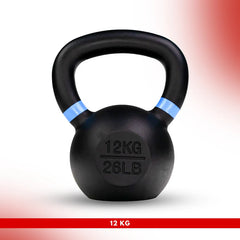 14 KG - Level Fitness Powder Coated Cast Iron KettleBell - (KG)