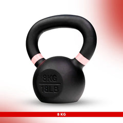 14 KG - Level Fitness Powder Coated Cast Iron KettleBell - (KG)