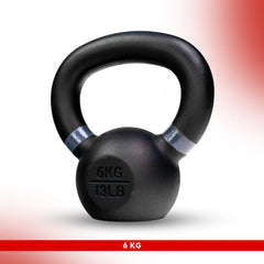 14 KG - Level Fitness Powder Coated Cast Iron KettleBell - (KG)