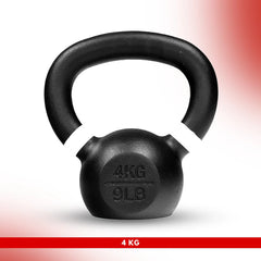 14 KG - Level Fitness Powder Coated Cast Iron KettleBell - (KG)