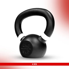 14 KG - Level Fitness Powder Coated Cast Iron KettleBell - (KG)
