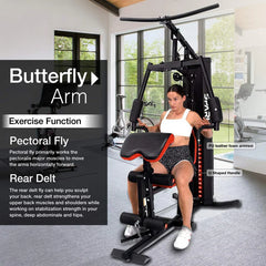 Sparnod Fitness SHG-10000 Home Gym Station – Multi-Functional Strength & Cable Training System