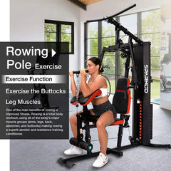Sparnod Fitness SHG-10000 Home Gym Station – Multi-Functional Strength & Cable Training System