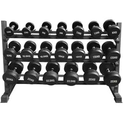 2.5KG - Harley Fitness TPU Commercial Rubber Round Dumbbells 2.5 to 50 kg - (Sold as Pair)