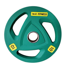 5 KG - 1441 Fitness Tri Grip Color PU Olympic Plates 2.5 Kg to 20 Kg - 1 Year Warranty
