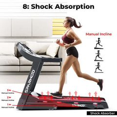 Sparnod Fitness, (4 HP Peak DC Motor) Advanced Treadmill, STH-3200