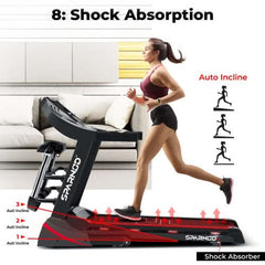 Sparnod Fitness, (2 HP DC Motor) Fat mobilization massager Treadmill, STH-3600