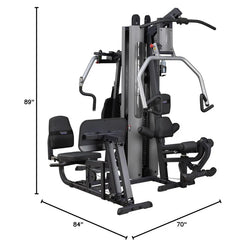 Body Solid G9S 2 X 210 Lb Stack Multi Gym, Grey/Black, 13070268-101, 3700Lpg
