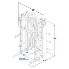 Force USA G6 All-In-One Trainer – Smith, Rack & Functional Cable System